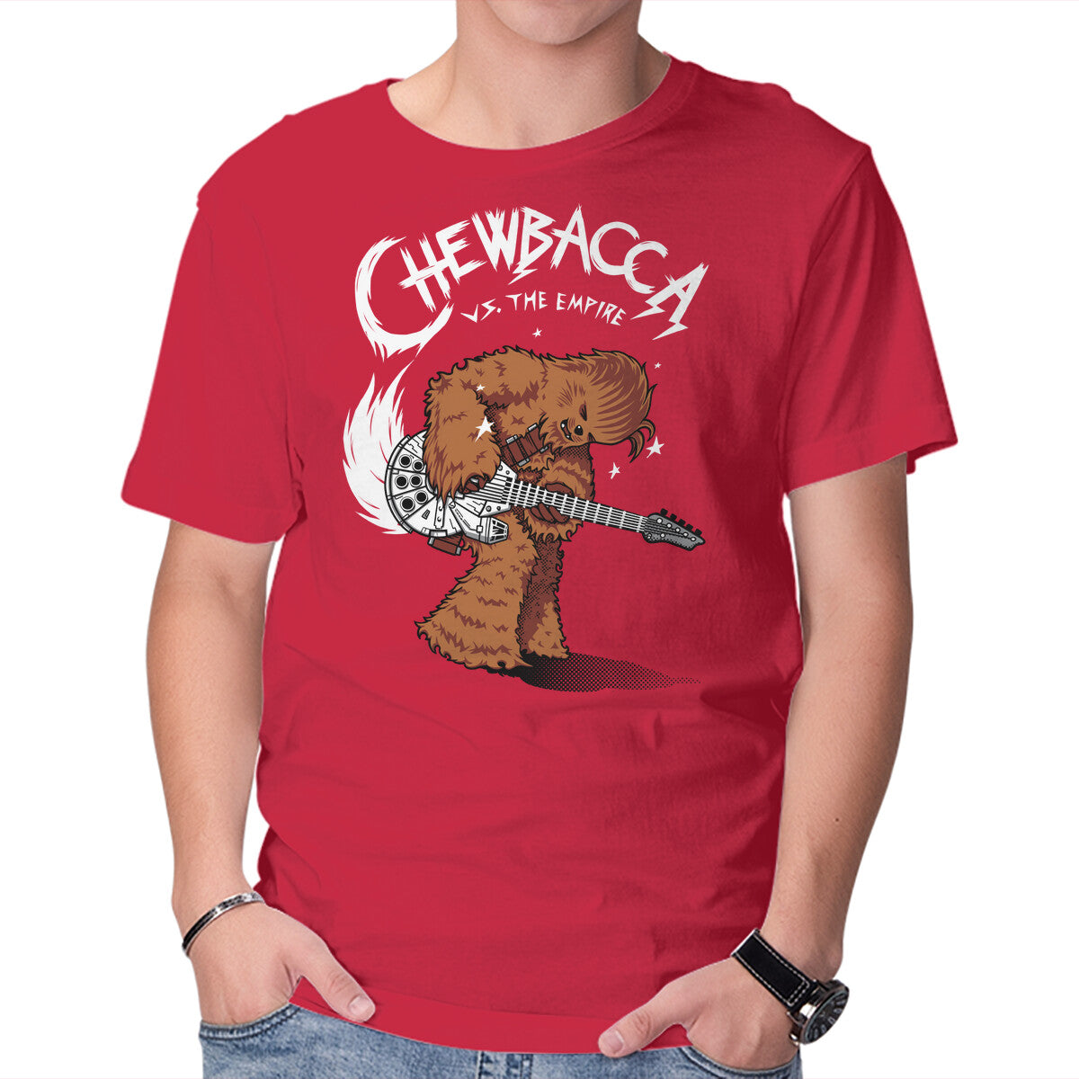 Epic Chewie – Sci-Fi Graphic T-Shirt in red, product display