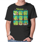 The Shrek Moods – Movie Graphic T-Shirt in black, product display