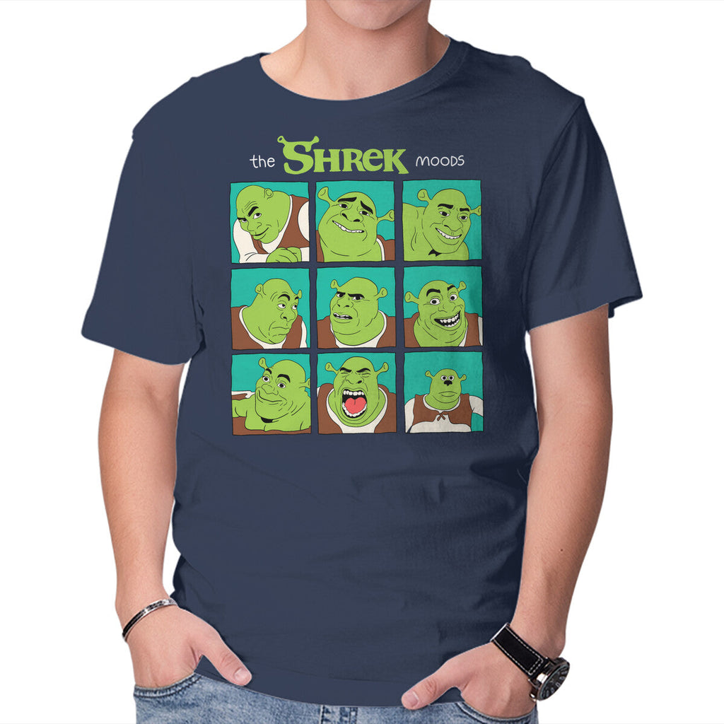 The Shrek Moods – Movie Graphic T-Shirt in navy, product display