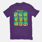 The Shrek Moods – Movie Graphic T-Shirt in purple, flat-lay product view