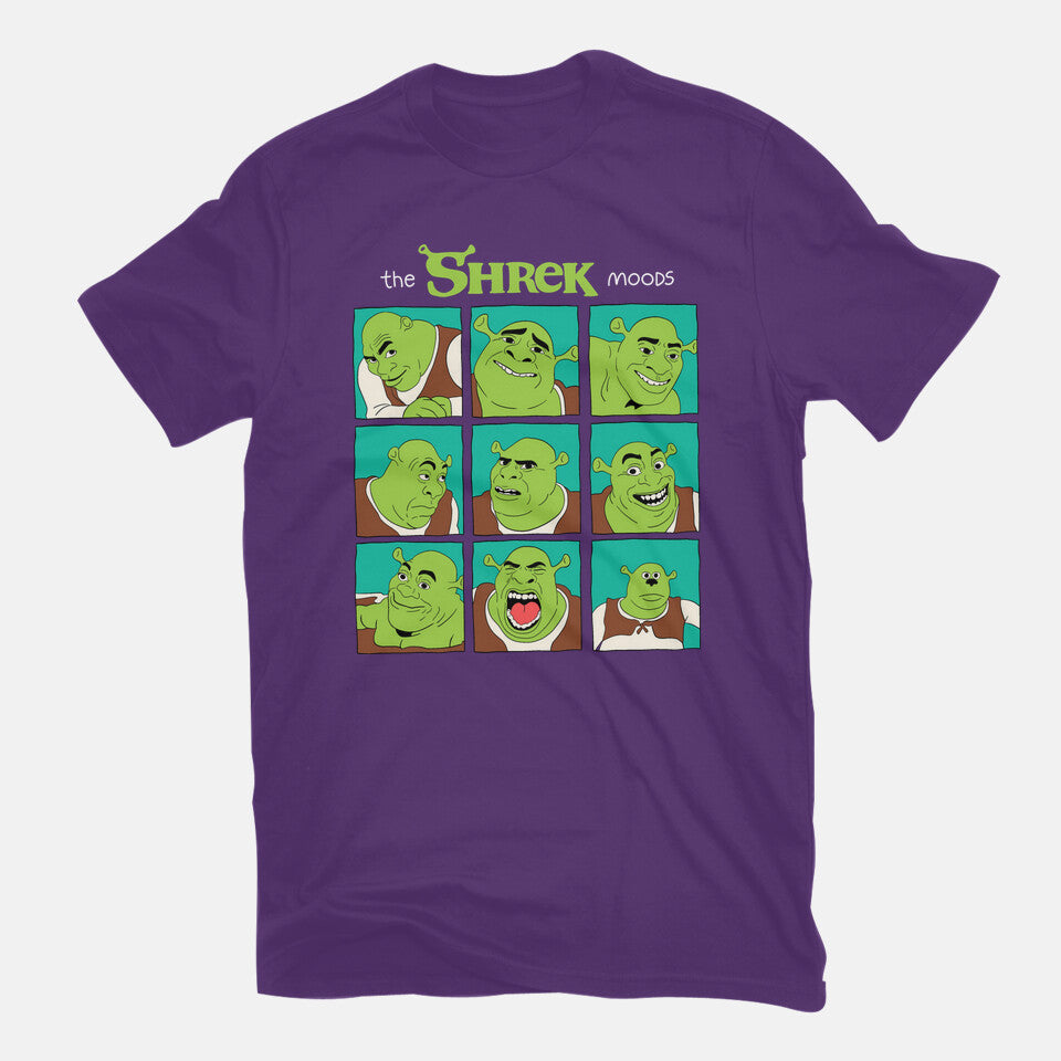 The Shrek Moods – Movie Graphic T-Shirt in purple, flat-lay product view