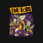 Cartoon Rock Band – Music Graphic T-Shirt design artwork for black graphic T-shirt