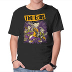 Cartoon Rock Band – Music Graphic T-Shirt in black, product display