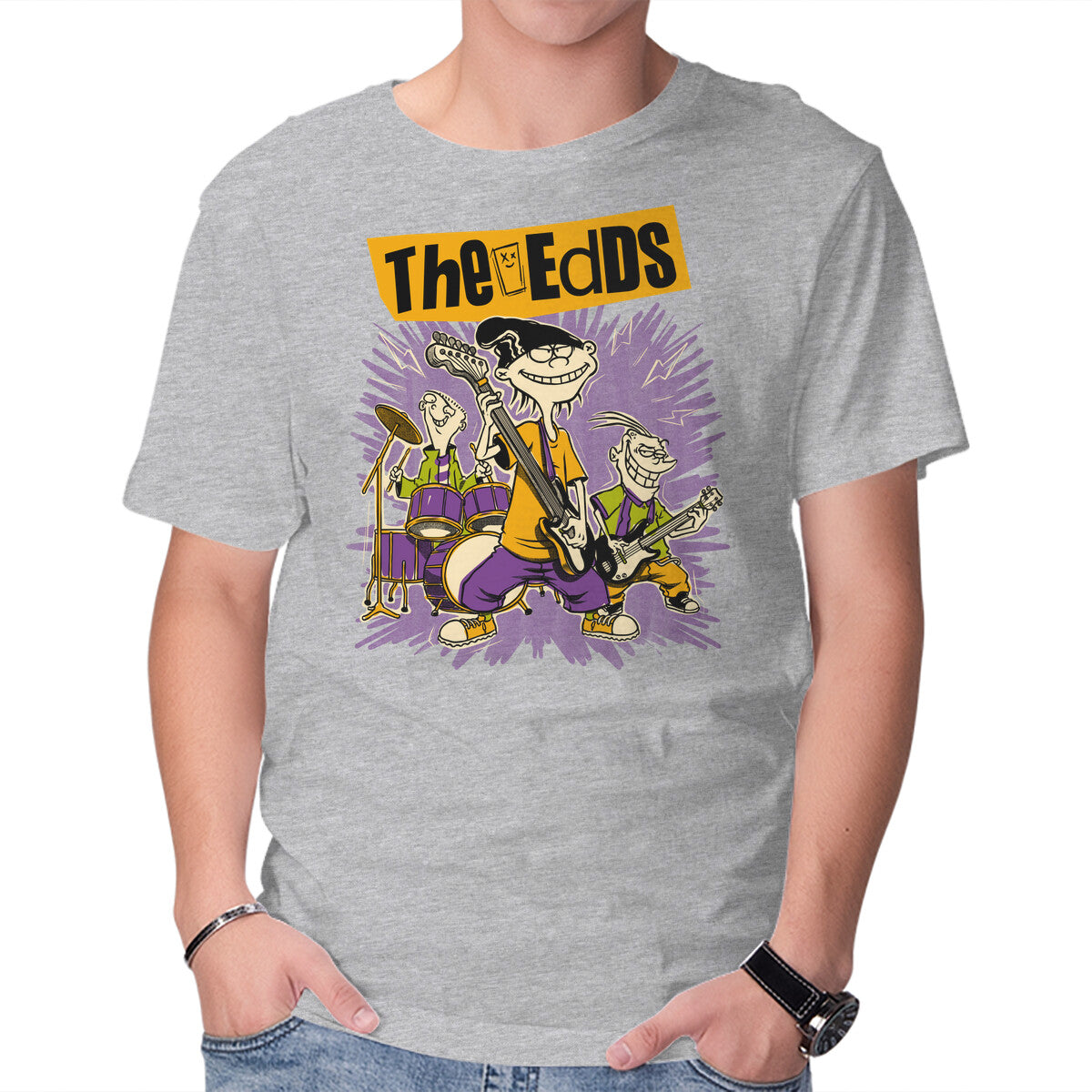 Cartoon Rock Band – Music Graphic T-Shirt