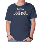 Choose Violence – Cat Graphic T-Shirt in navy, product display