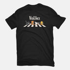 Choose Violence – Cat Graphic T-Shirt in black, flat-lay product view