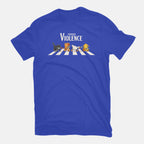 Choose Violence – Cat Graphic T-Shirt in royal blue, flat-lay product view