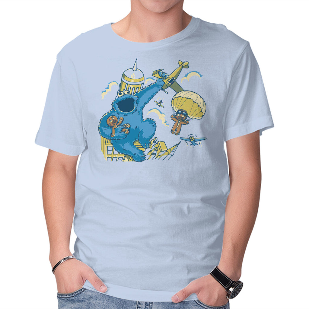 Cookie Kong – Funny Graphic T-Shirt in blue, product display