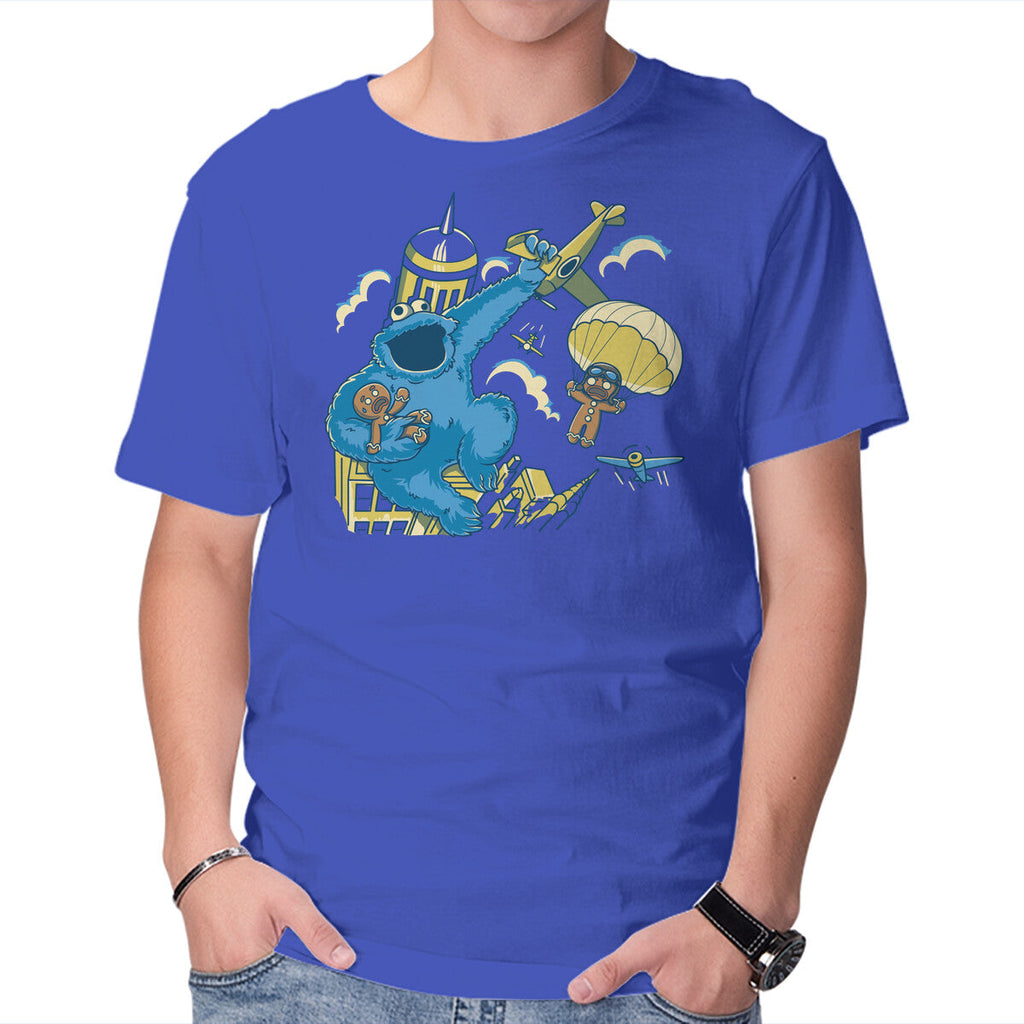Cookie Kong – Funny Graphic T-Shirt in royal blue, product display