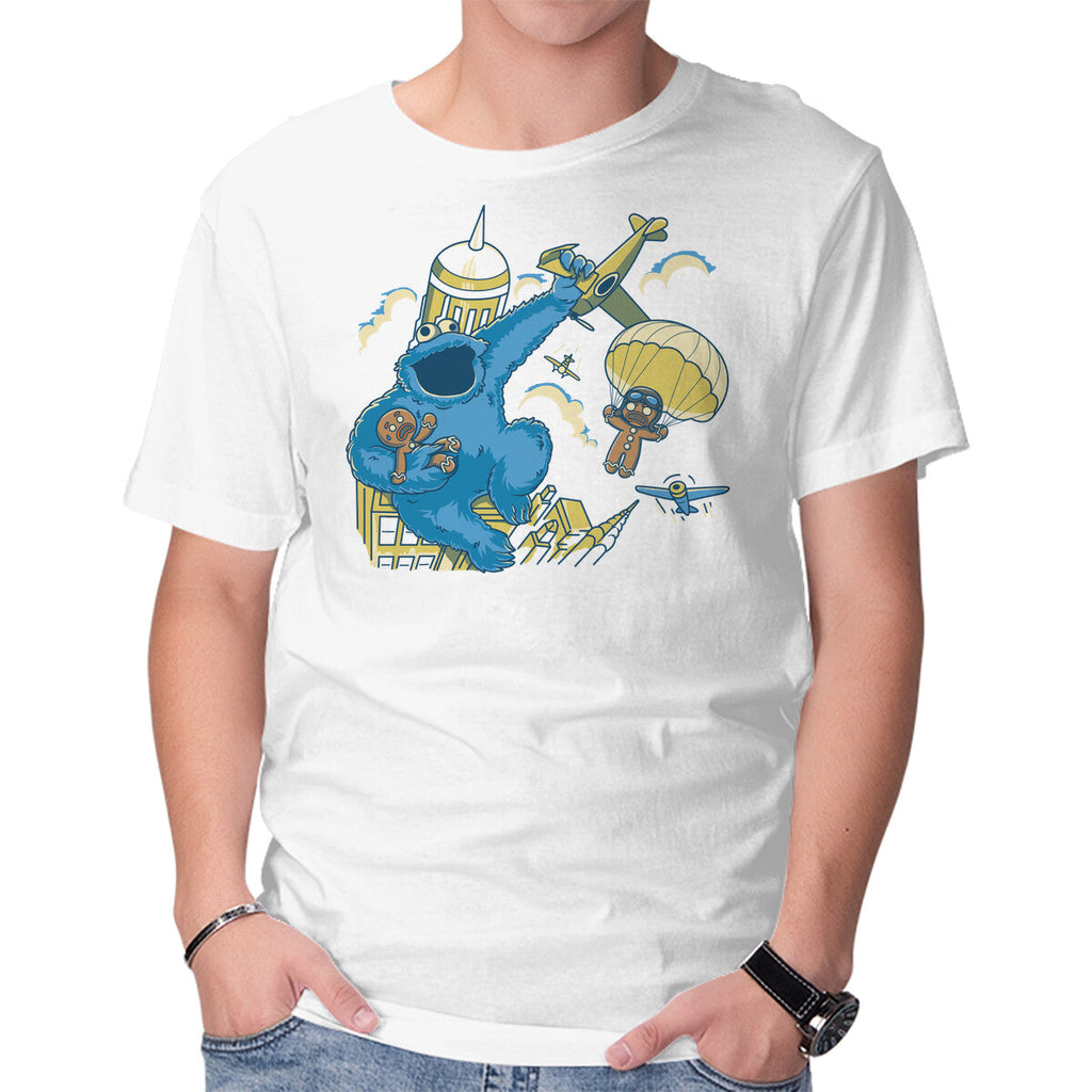 Cookie Kong – Funny Graphic T-Shirt in white, product display