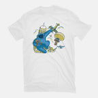 Cookie Kong – Funny Graphic T-Shirt in white, flat-lay product view
