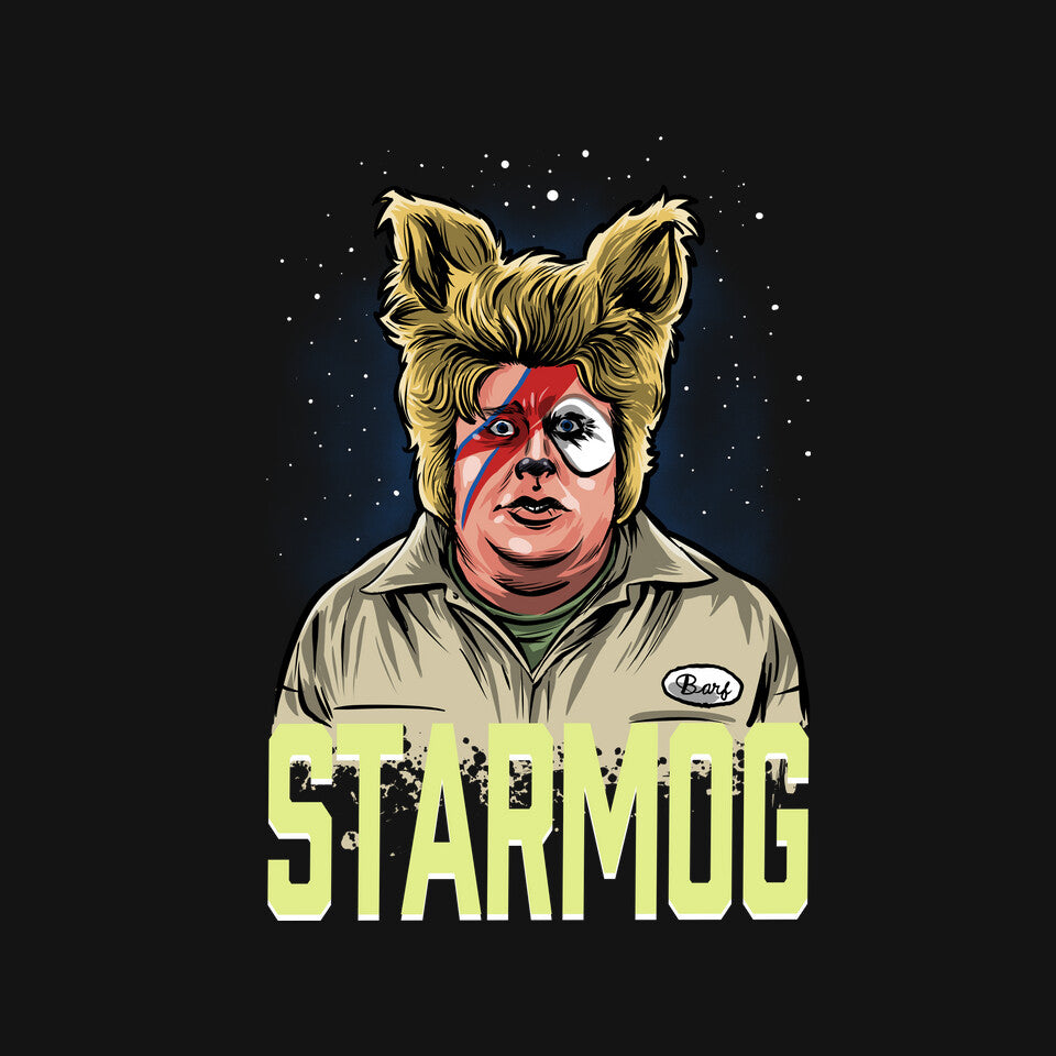 Starmog – Sci-Fi Graphic T-Shirt design artwork for black graphic T-shirt