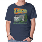 Van To The Nature – Sci-Fi Graphic T-Shirt in navy, product display