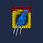 Adamantium – Sci-Fi Graphic T-Shirt design artwork for navy graphic T-shirt