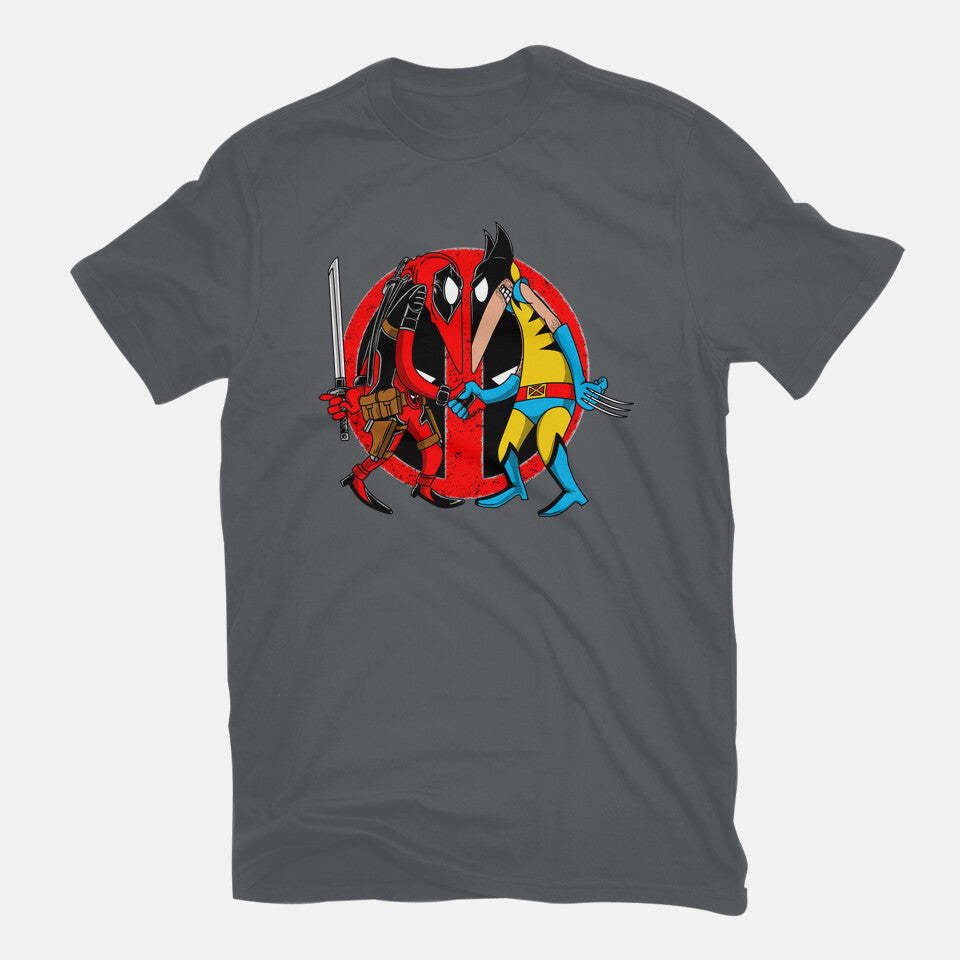 Deadvrine – Movie Graphic T-Shirt in charcoal, flat-lay product view