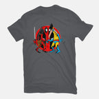 Deadvrine – Movie Graphic T-Shirt in charcoal, flat-lay product view