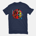 Deadvrine – Movie Graphic T-Shirt in navy, flat-lay product view