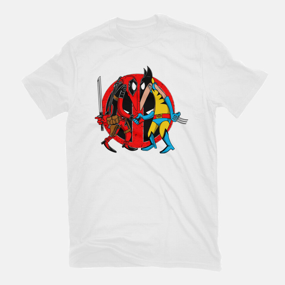 Deadvrine – Movie Graphic T-Shirt in white, flat-lay product view