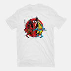 Deadvrine – Movie Graphic T-Shirt in white, flat-lay product view
