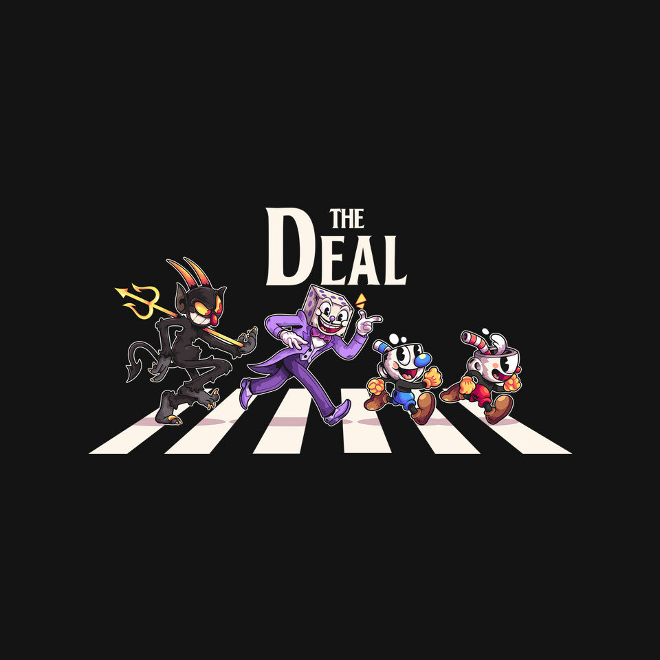 The Deal – Gaming Graphic T-Shirt design artwork for black graphic T-shirt
