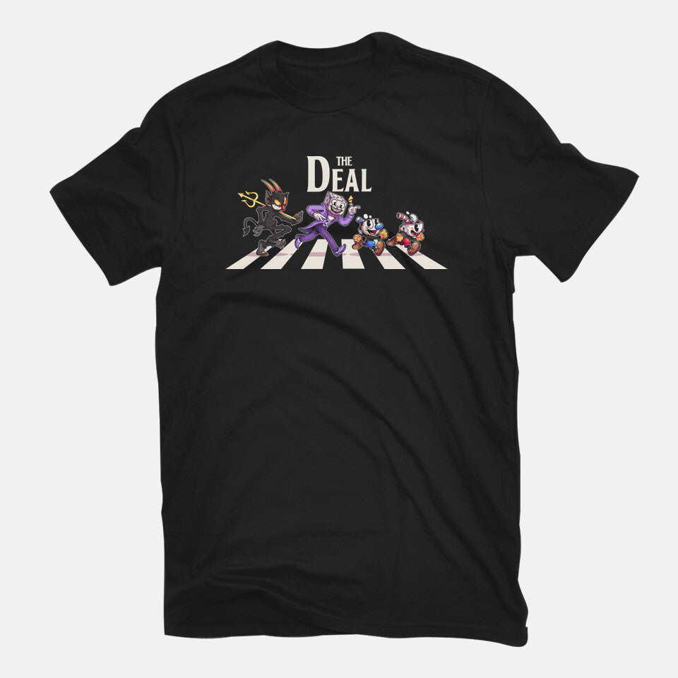 The Deal – Gaming Graphic T-Shirt in black, flat-lay product view