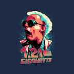 Gigawatts – Sci-Fi Graphic T-Shirt design artwork for navy graphic T-shirt
