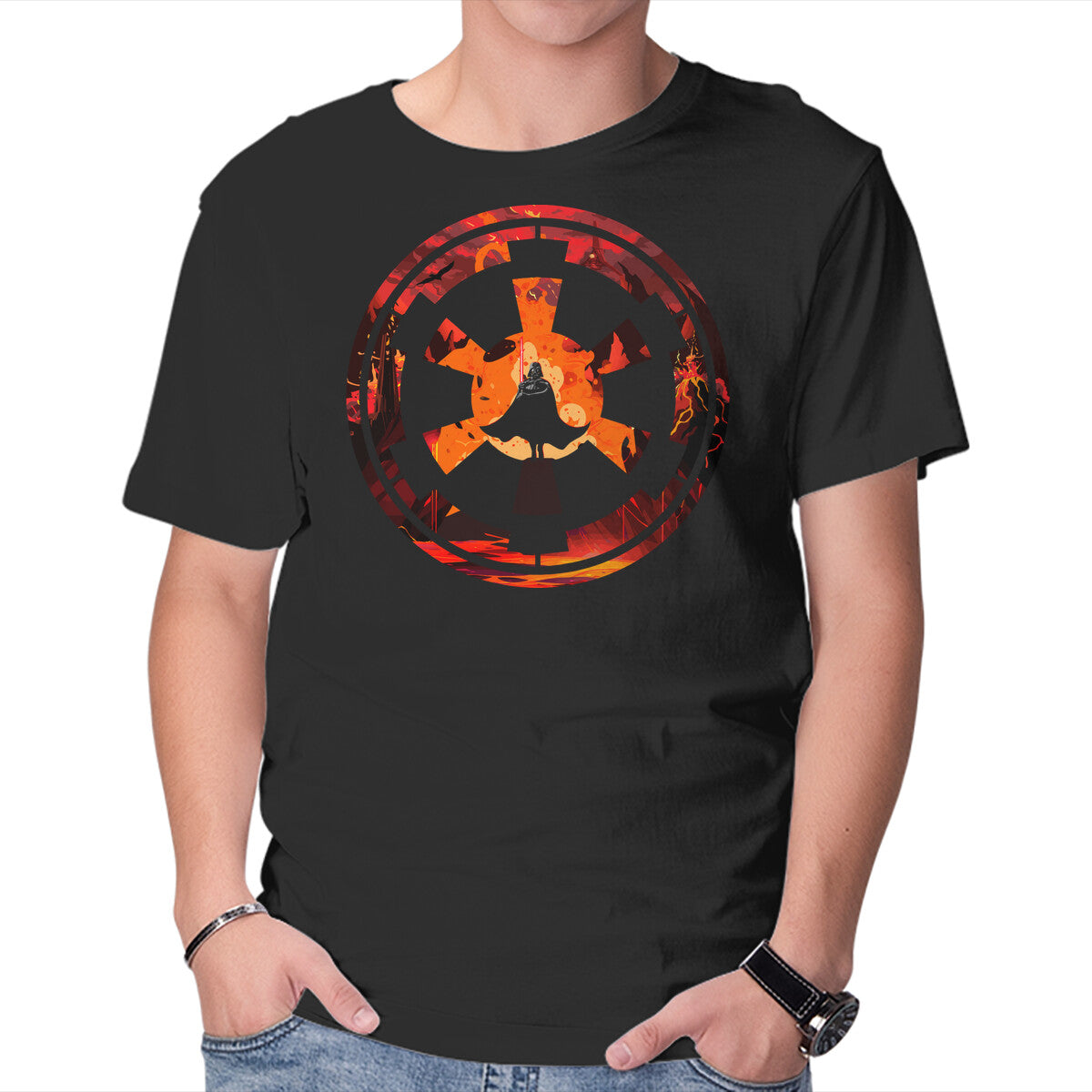 Lord Of The Dark – Sci-Fi Graphic T-Shirt in black, product display