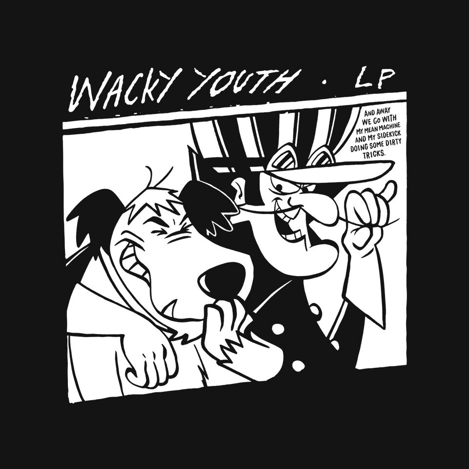 Wacky Youth – Music Graphic T-Shirt design artwork for black graphic T-shirt