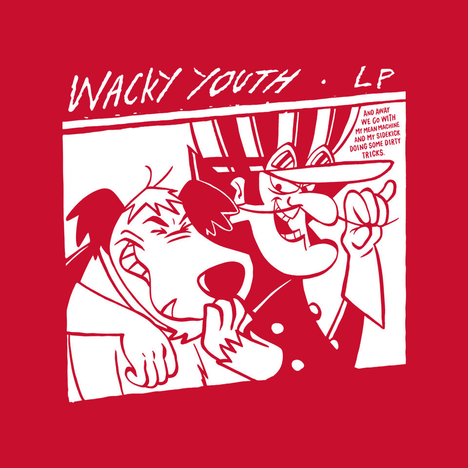 Wacky Youth – Music Graphic T-Shirt design artwork for red graphic T-shirt