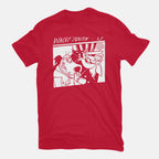 Wacky Youth – Music Graphic T-Shirt in red, flat-lay product view