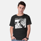 Model wearing black Wacky Youth – Music Graphic T-Shirt