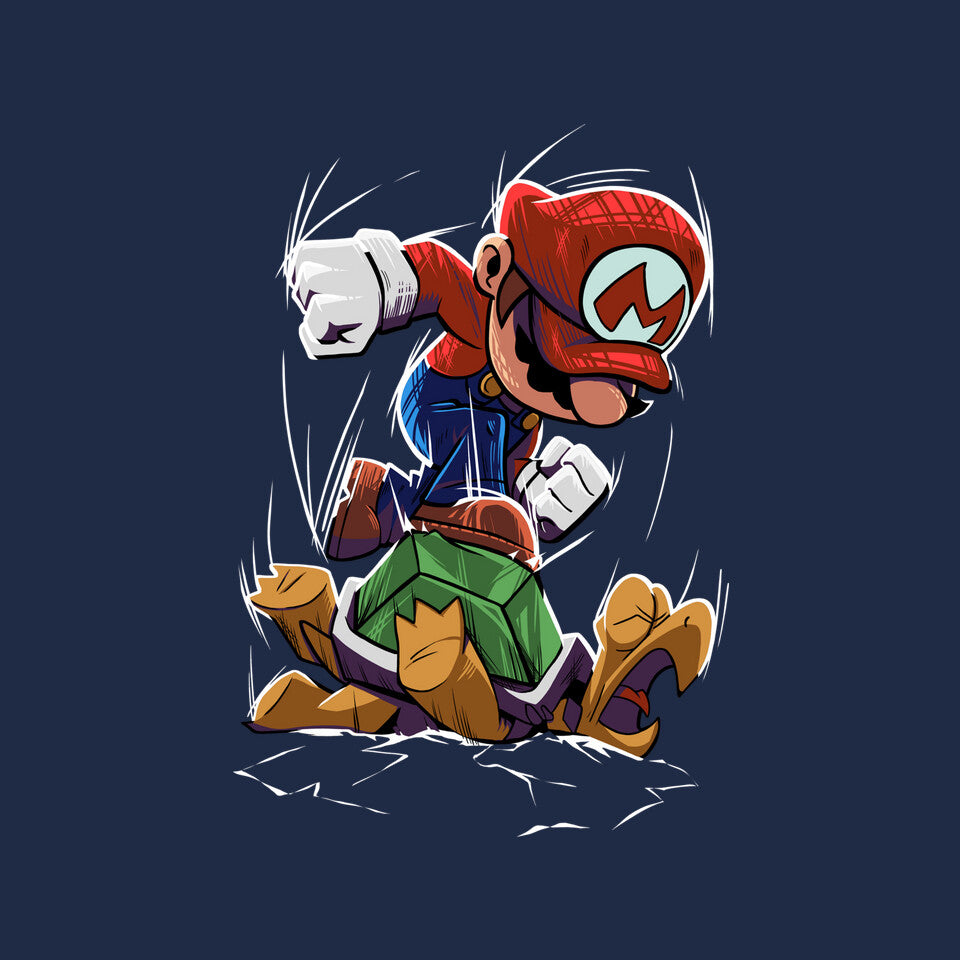 Smash Them – Gaming Graphic T-Shirt design artwork for navy graphic T-shirt
