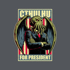 Cthulhu For President – Horror Graphic T-Shirt design artwork for charcoal graphic T-shirt