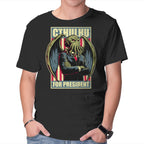 Cthulhu For President – Horror Graphic T-Shirt in black, product display