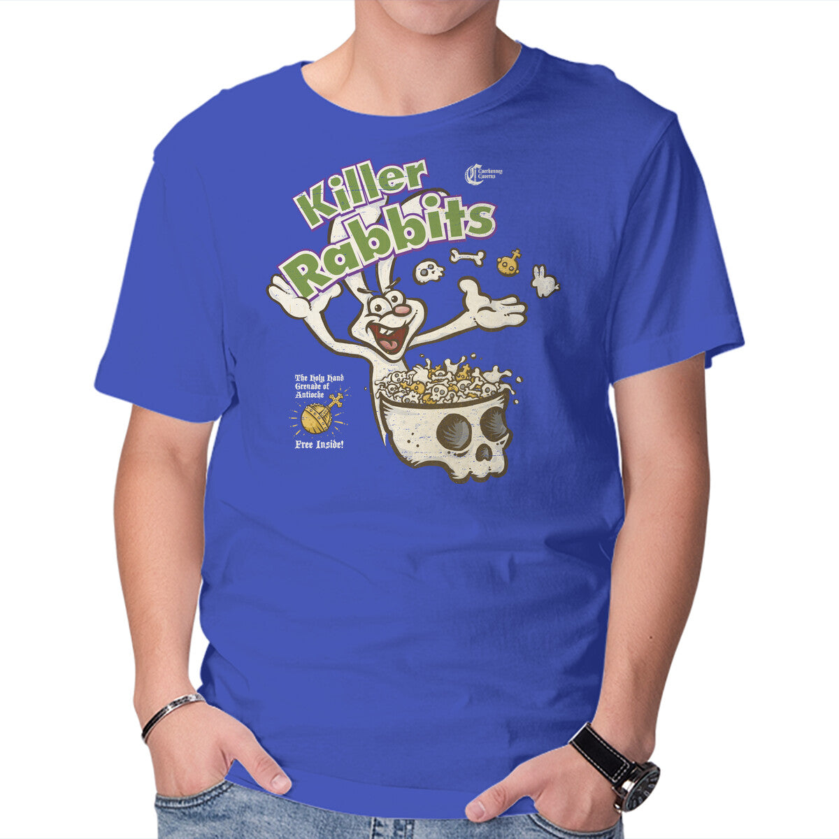 Silly Rabbit – Movie Graphic T-Shirt in royal blue, product display