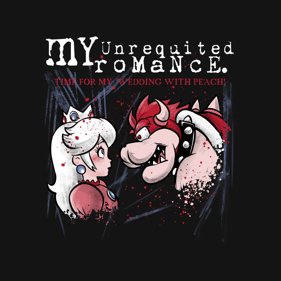 My Unrequited Romance – Gaming Graphic T-Shirt design artwork for black graphic T-shirt