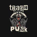 Trasher Punk – Music Graphic T-Shirt design artwork for black graphic T-shirt