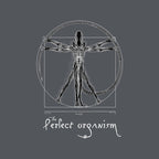 Perfect Organism – Sci-Fi Graphic T-Shirt design artwork for charcoal graphic T-shirt
