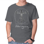 Perfect Organism – Sci-Fi Graphic T-Shirt in charcoal, product display