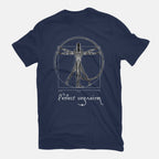 Perfect Organism – Sci-Fi Graphic T-Shirt in navy, flat-lay product view