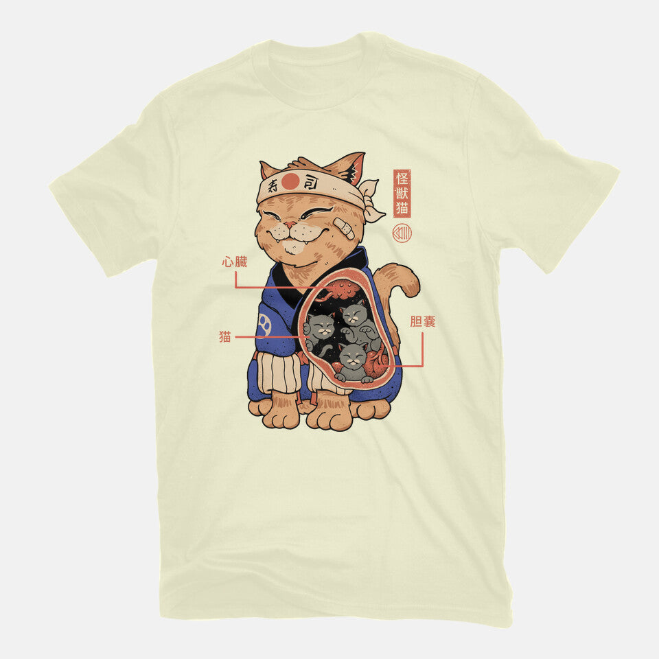 X-Ray Kaiju Cat – Cat Graphic T-Shirt