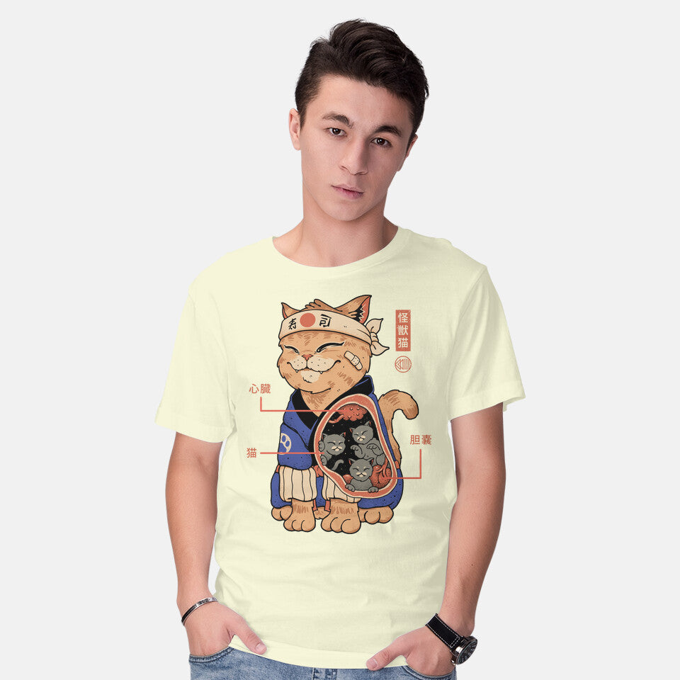 X-Ray Kaiju Cat – Cat Graphic T-Shirt
