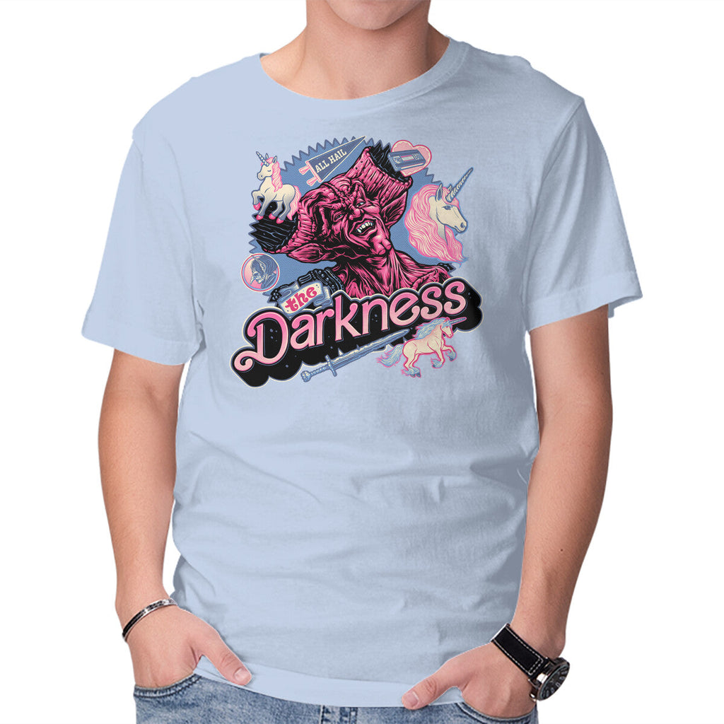 All Hail The Darkness – Fantasy Graphic T-Shirt in blue, product display