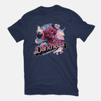 All Hail The Darkness – Fantasy Graphic T-Shirt in navy, flat-lay product view