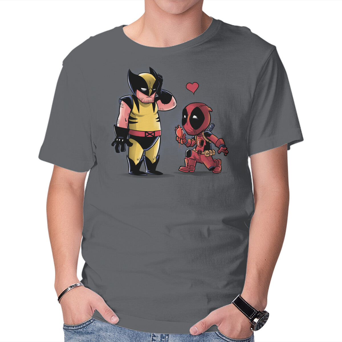 My Heart Is Yours – Movie Graphic T-Shirt in charcoal, product display