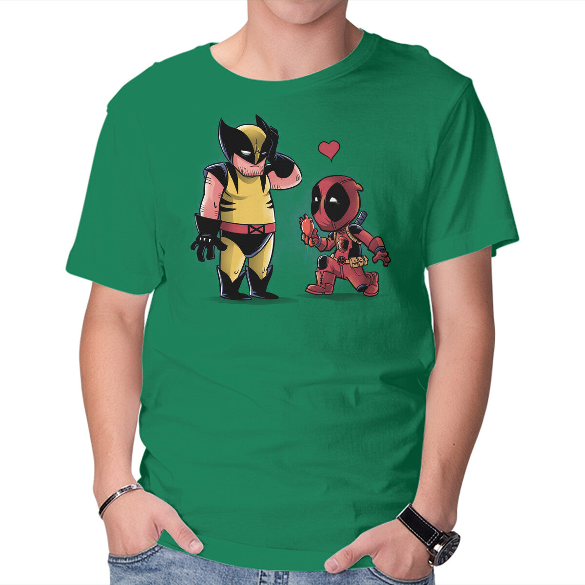 My Heart Is Yours – Movie Graphic T-Shirt in green, product display