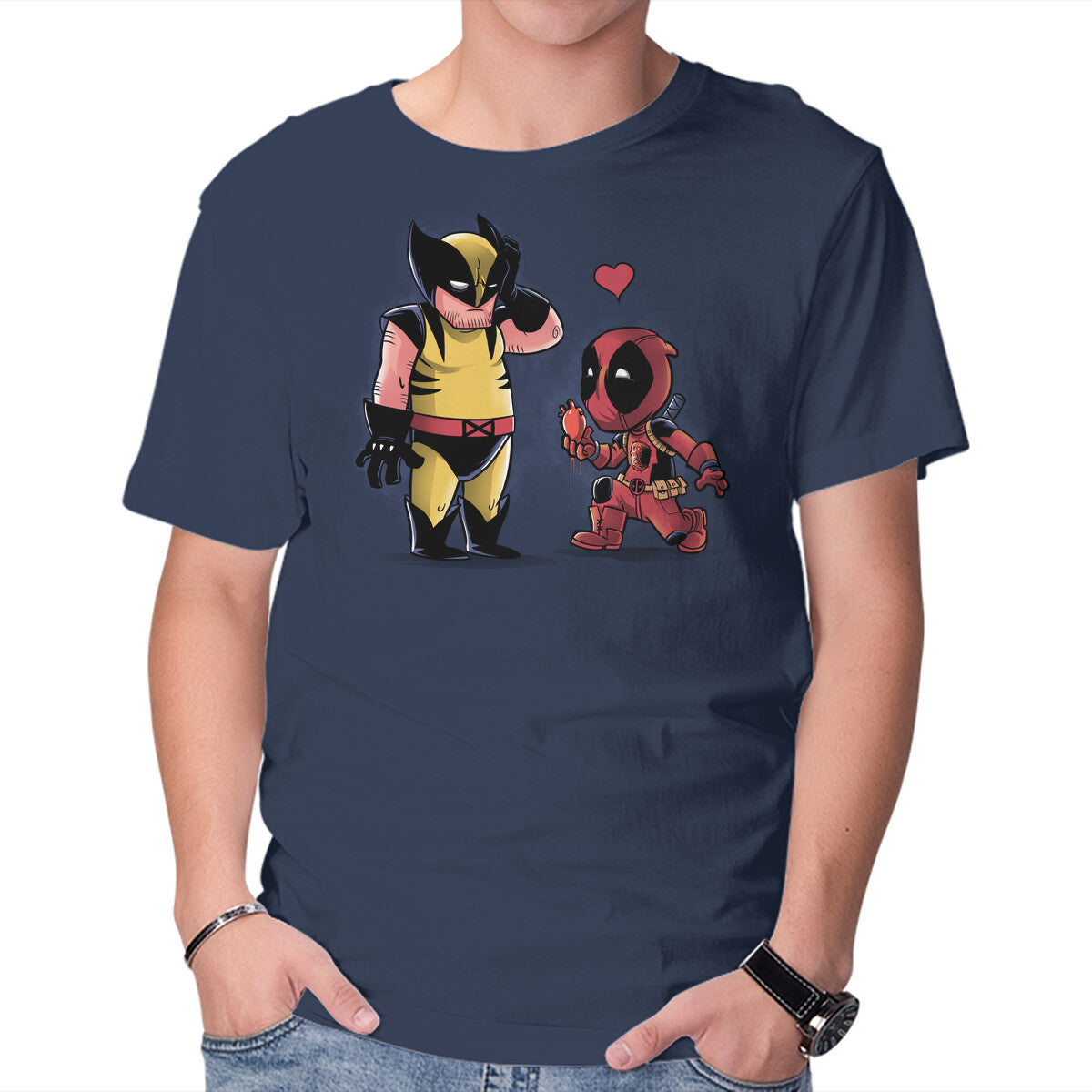 My Heart Is Yours – Movie Graphic T-Shirt in navy, product display