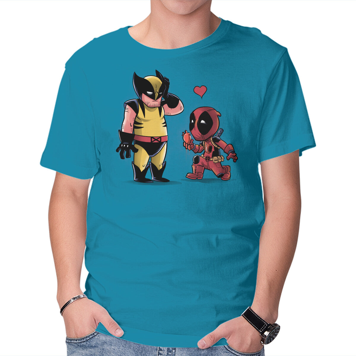 My Heart Is Yours – Movie Graphic T-Shirt in turquoise, product display