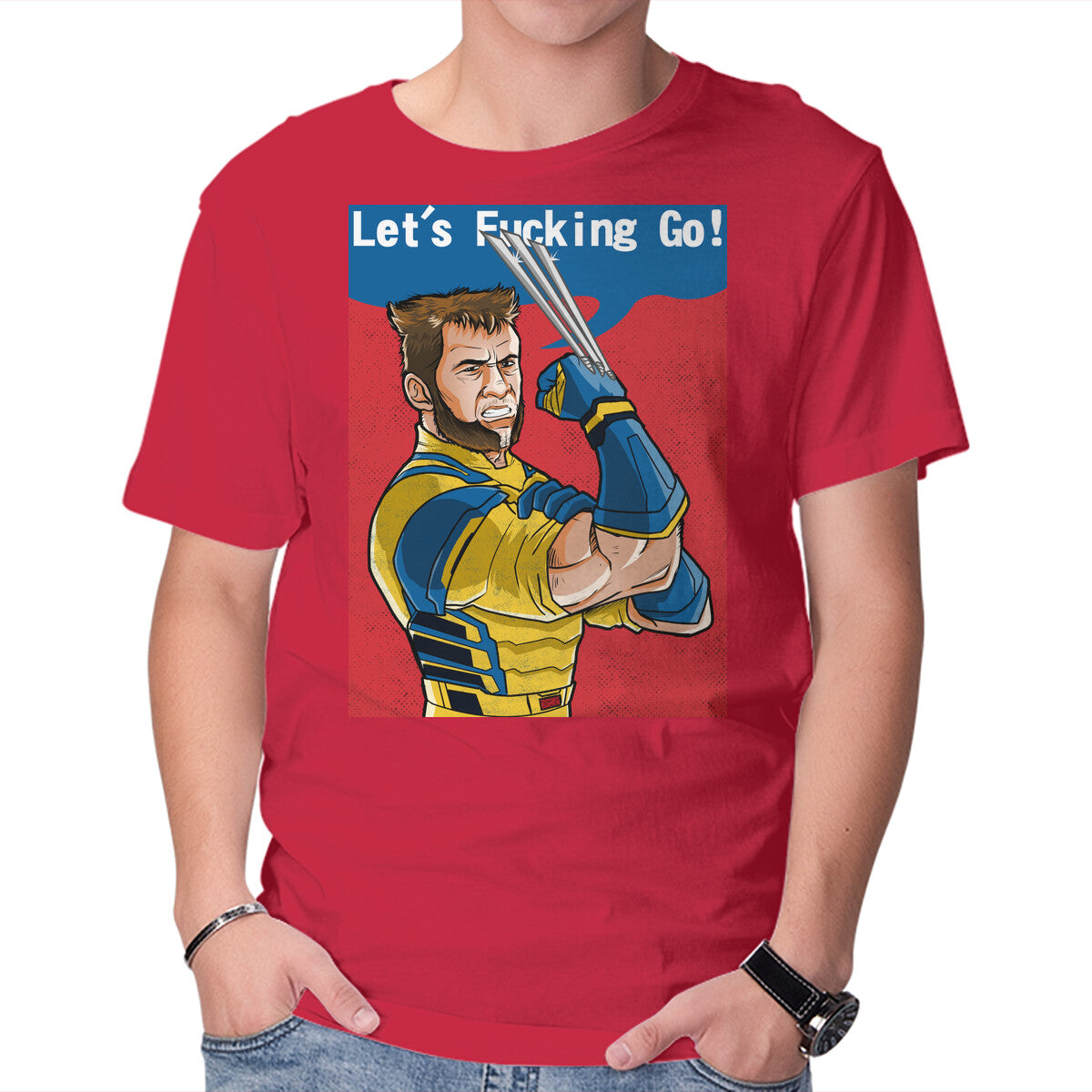 Since I'm Back – Movie Graphic T-Shirt in red, product display