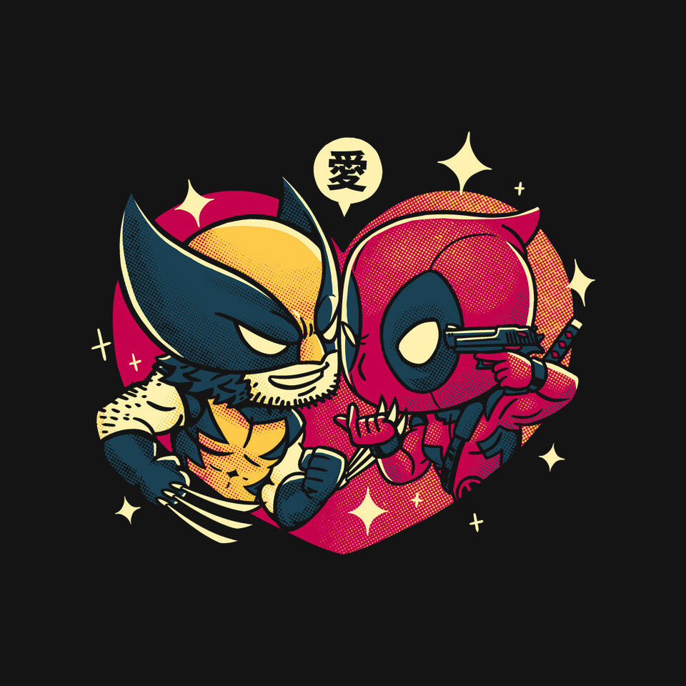 Mutant Love – Movie Graphic T-Shirt design artwork for black graphic T-shirt